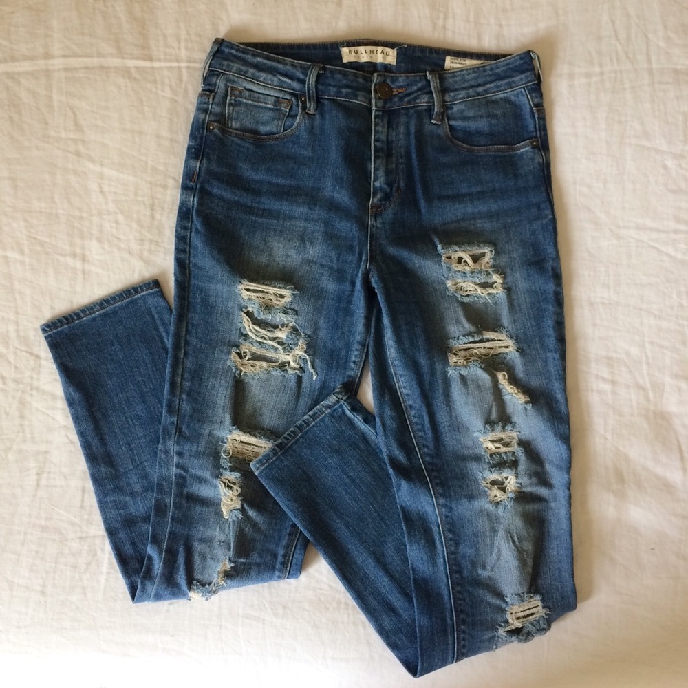 Distressed High Rise Skinniest Jeans